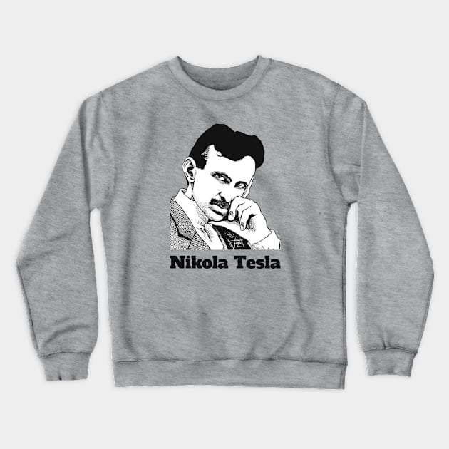 nikola tesla power electircity genius science Crewneck Sweatshirt by untagged_shop